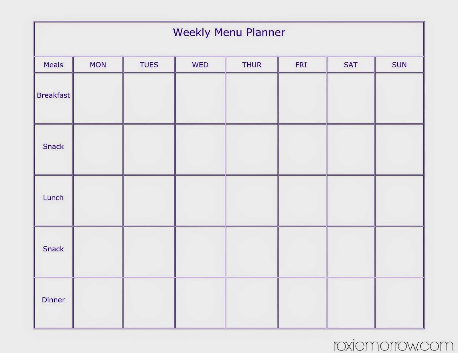 028 Template Ideas Free Meal Planning Templates Word Throughout Meal Plan Template Word