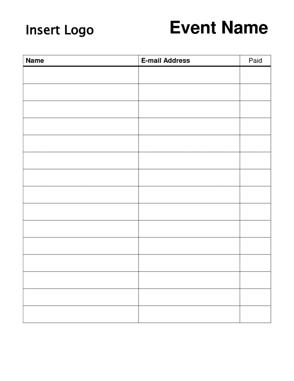 Template Ideas Free Printable Potluck Sign Up Sheet Word Inside Blank Word Search Template Free