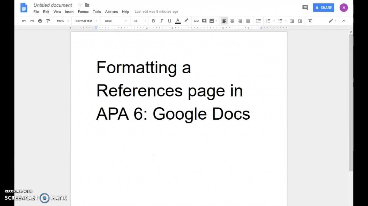 030 Template Ideas Apa Reference Page Format Example 6Th Within Word Apa Template 6Th Edition