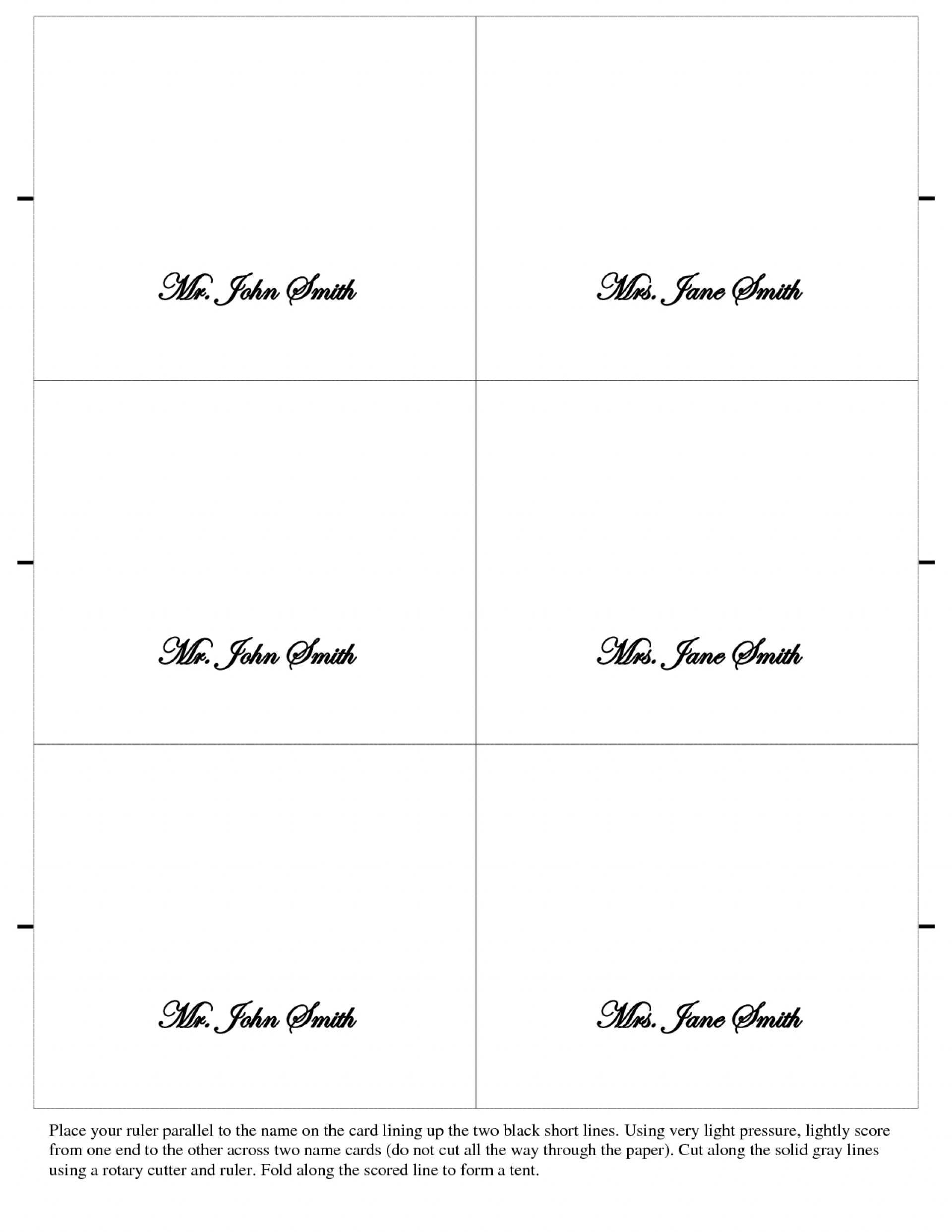 031 Template Ideas Table Tent Place Card Best Free Download Pertaining To Tent Name Card Template Word