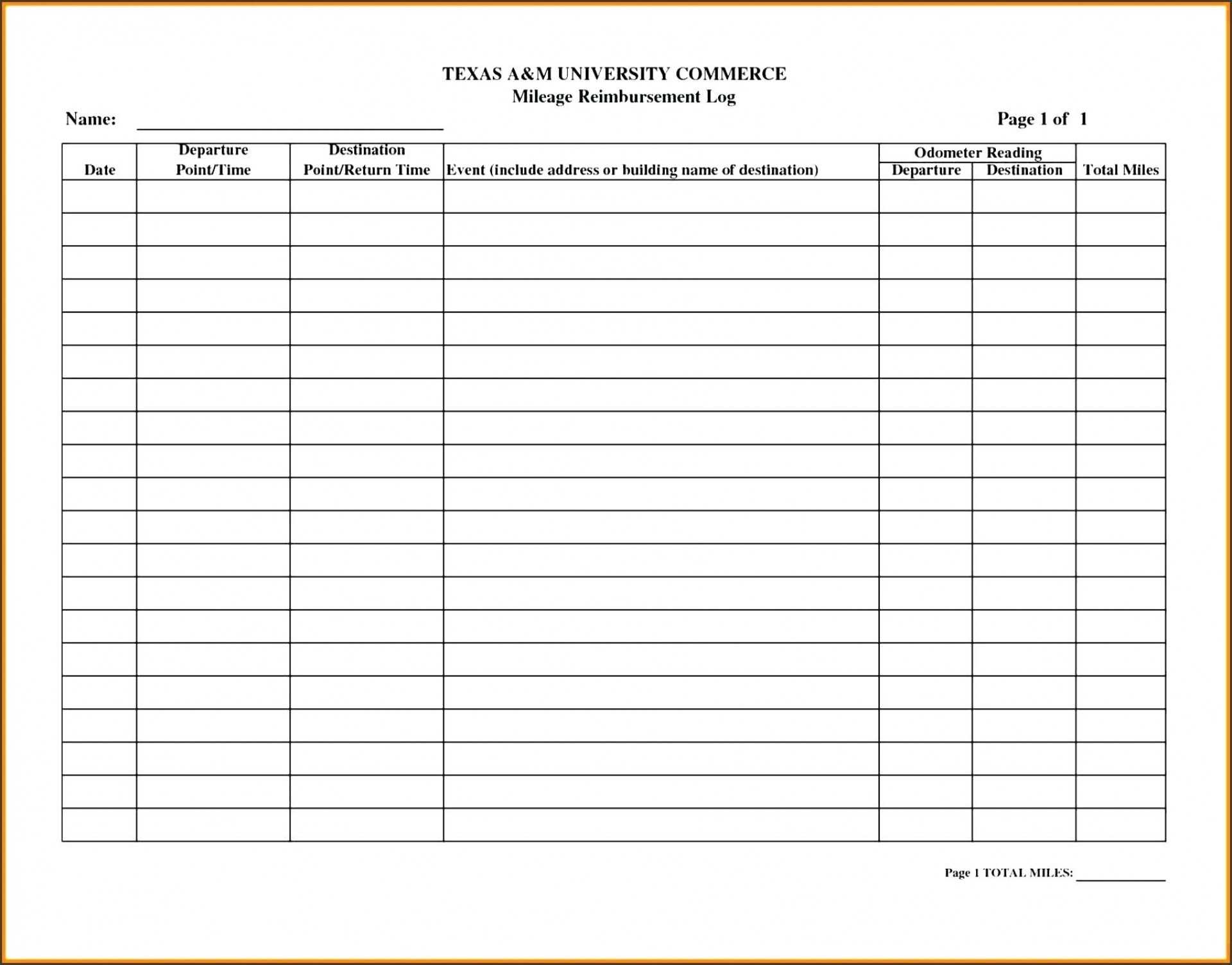 035 Mileage Log Template Excel Large Best Ideas Tracker Form Throughout Mileage Report Template