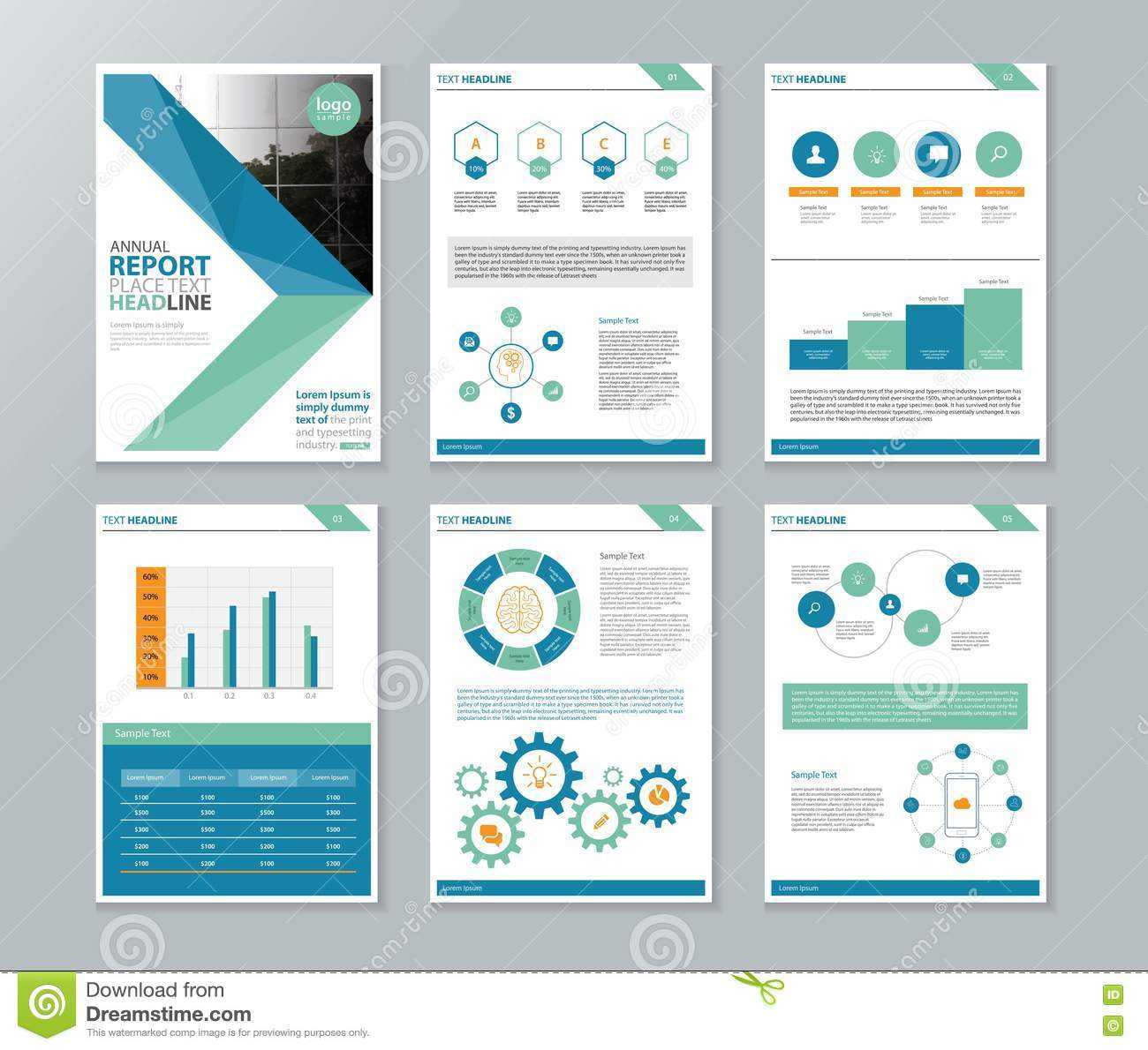 038 Annual Report Template Word Company Profile Brochure Regarding Annual Report Template Word