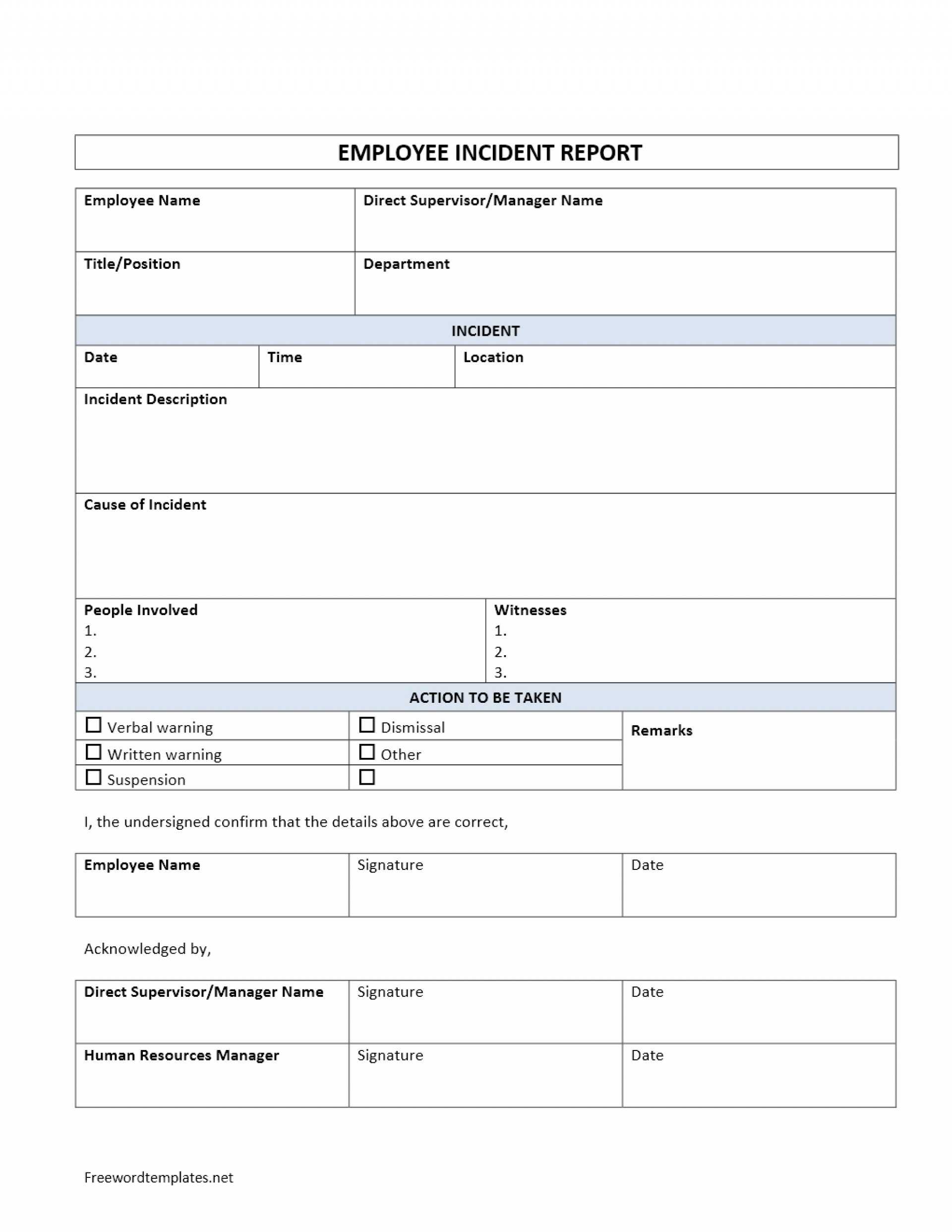 039 Generic Incident Report Template Word Security Samples With Regard To Generic Incident Report Template