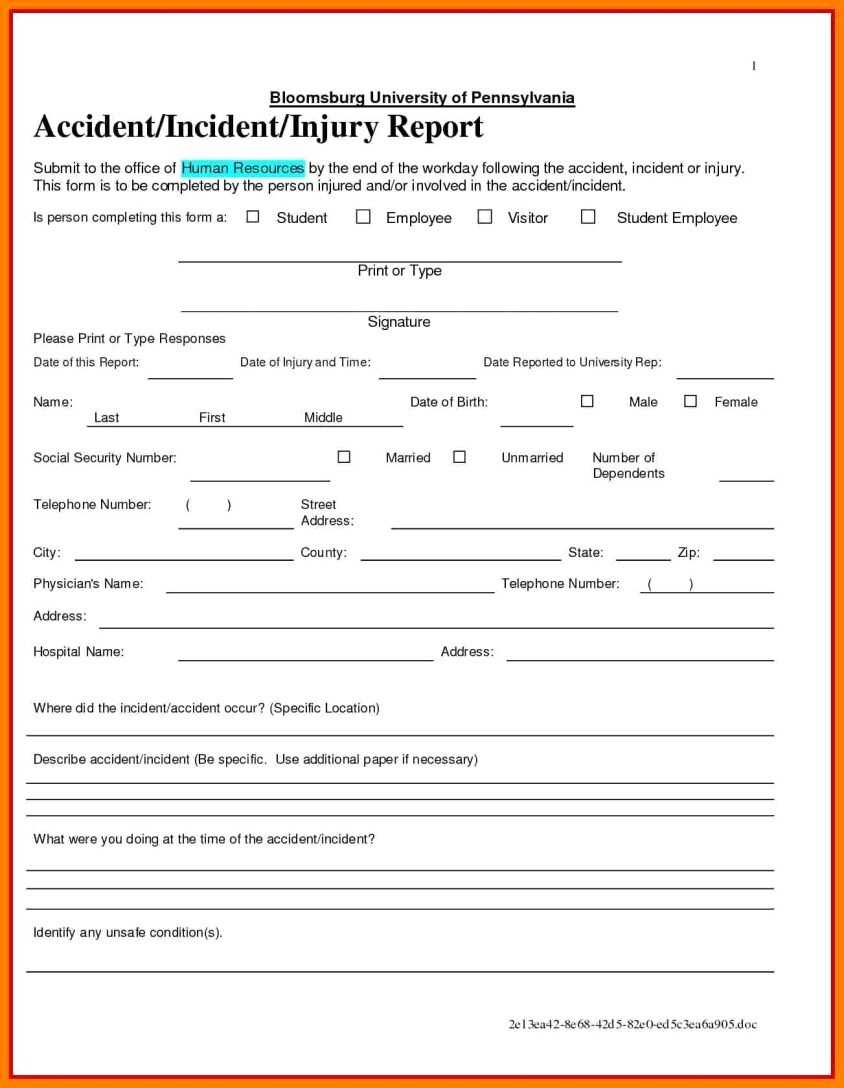 041 Template Ideas Construction Accident Report Form For Construction Accident Report Template
