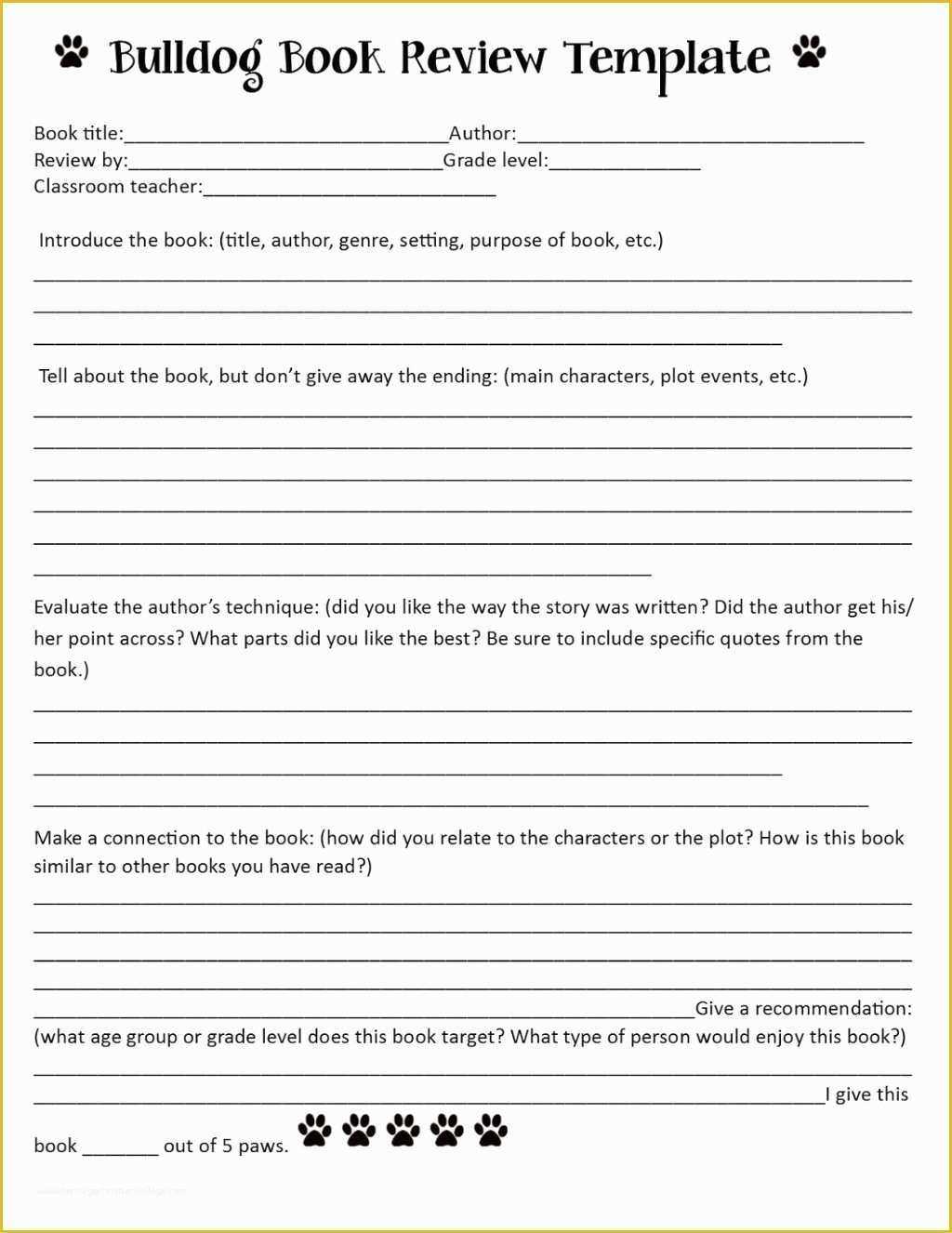 047 Book Template Free Printable Ideas 3Rd Grade Report Of Throughout Book Report Template Middle School