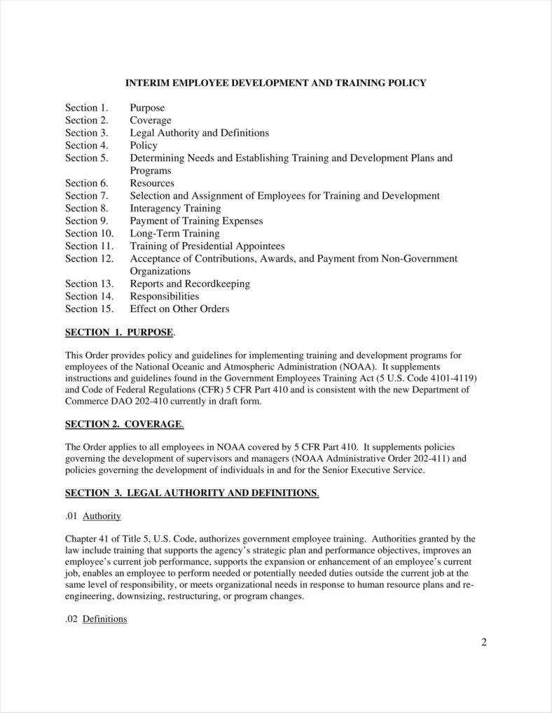 10+ Training Policy Templates Free Pdf Format Download Intended For Training Report Template Format