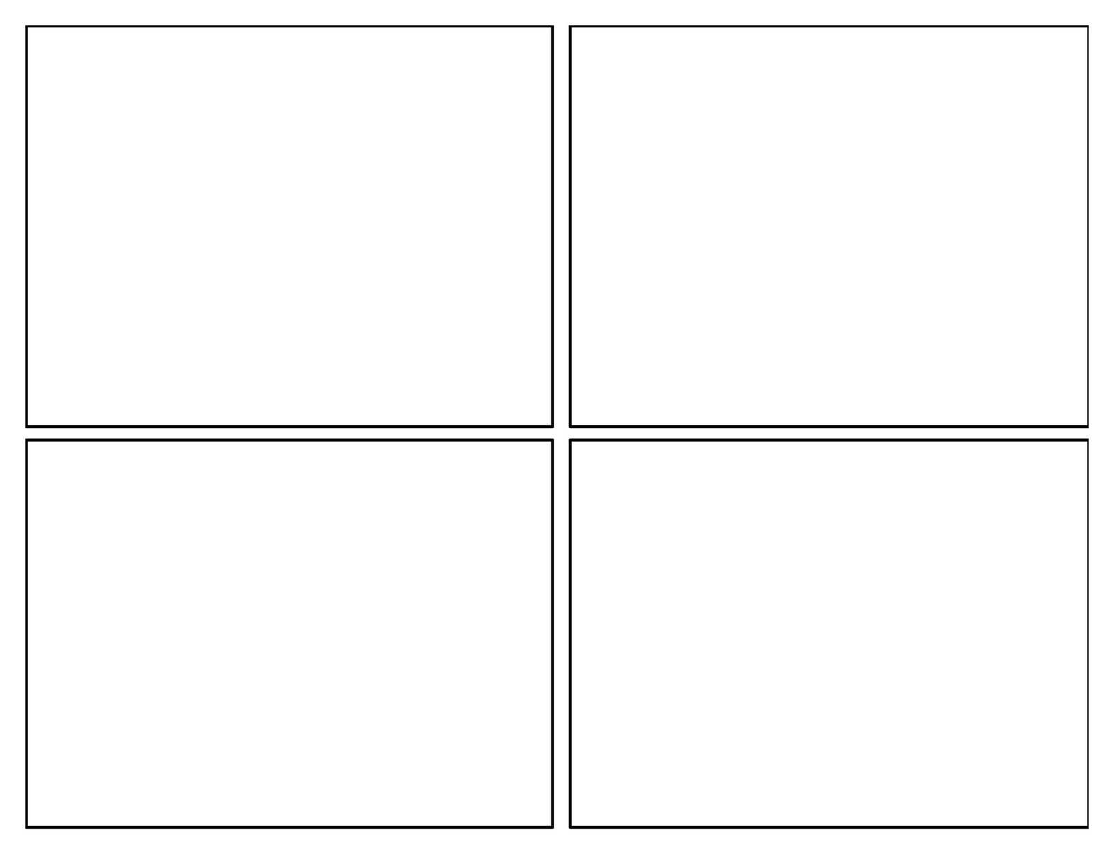 Blank 4 Square Template