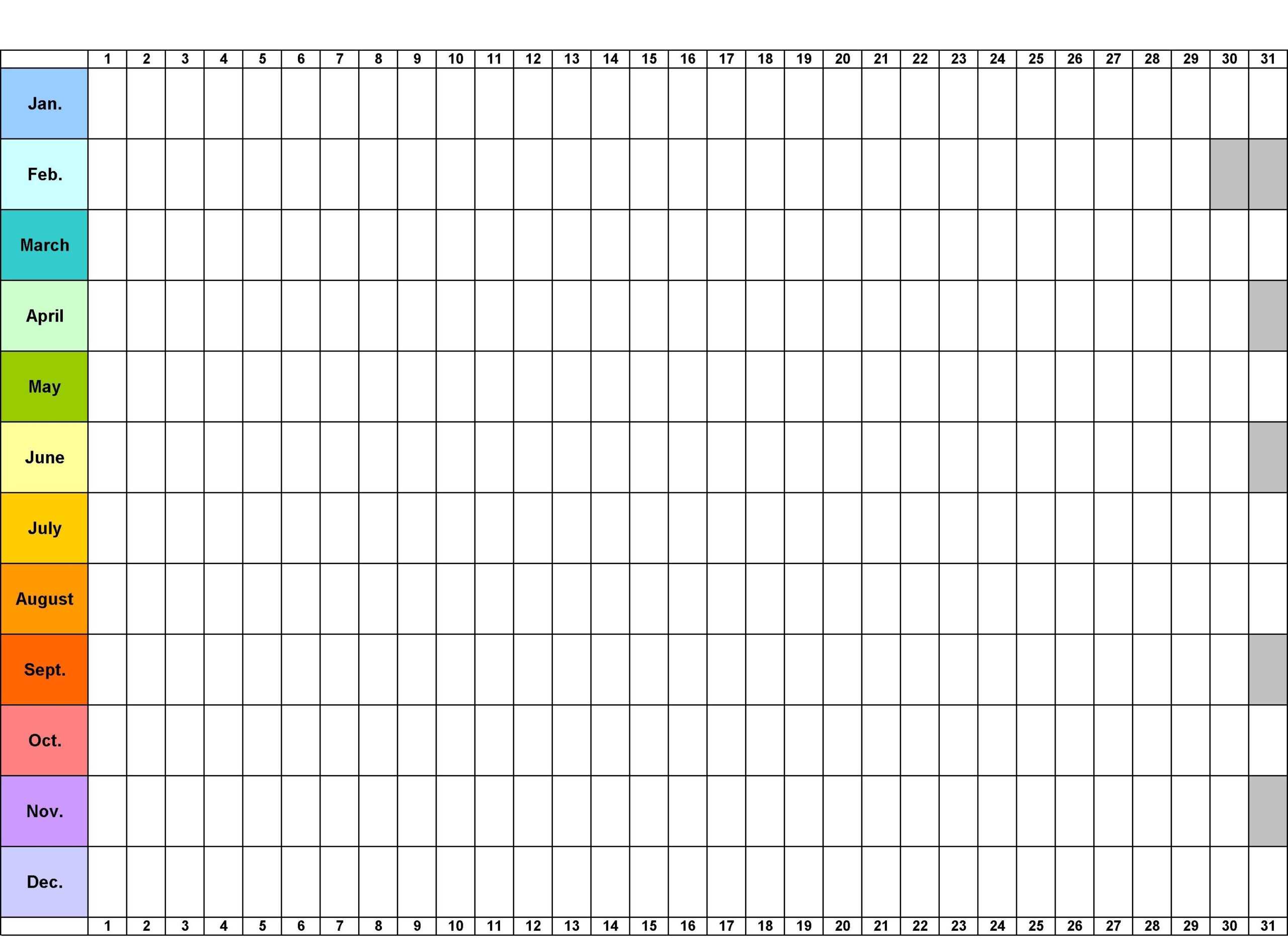 12 Month Blank Calendar Template | Example Calendar Printable In Blank One Month Calendar Template