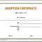 13 Free Certificate Templates For Word » Officetemplate Within Blank Adoption Certificate Template