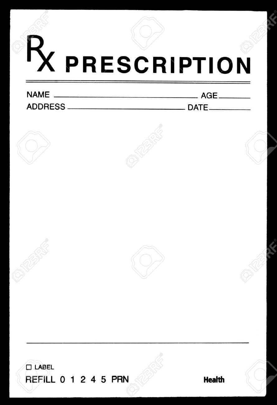 14+ Prescription Templates – Doctor – Pharmacy – Medical Regarding Blank Prescription Pad Template
