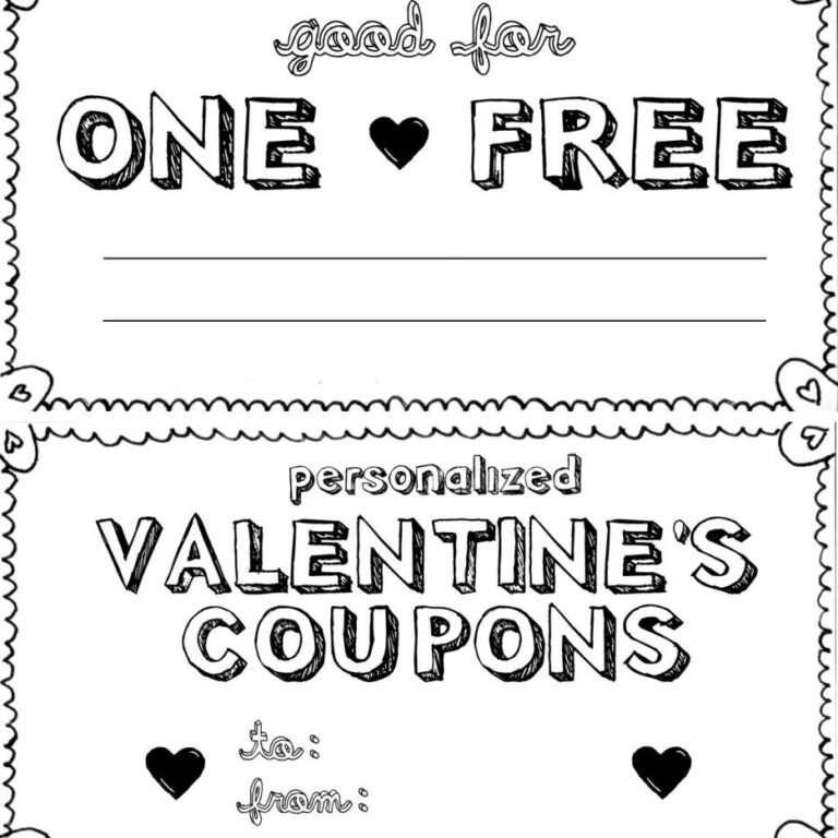 15 Sets Of Free Printable Love Coupons And Templates pertaining to Love ...