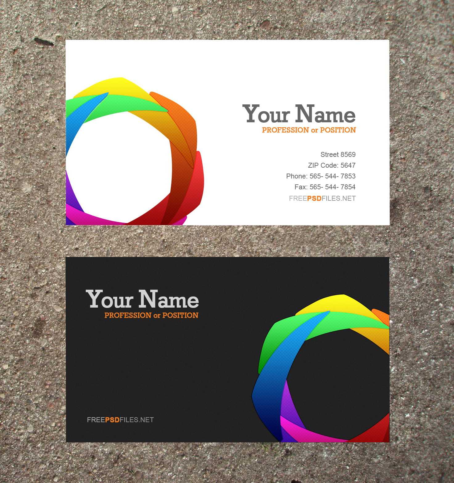 business card template psd business card templates free download
