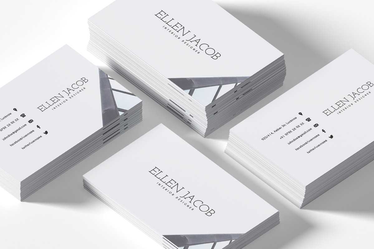 200 Free Business Cards Psd Templates – Creativetacos In Blank Business Card Template Psd