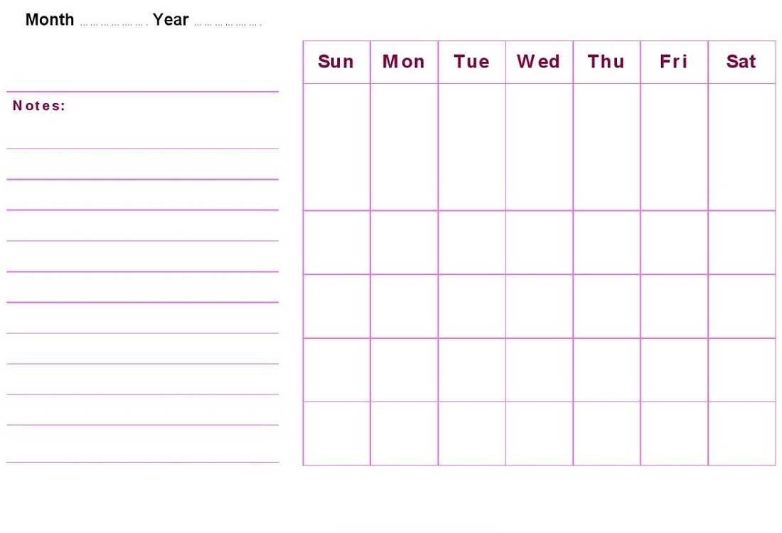 2020 Monthly Printable Calendar Free – Mahre Within Blank Activity Calendar Template