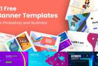 21 Free Banner Templates For Photoshop And Illustrator intended for Adobe Photoshop Banner Templates