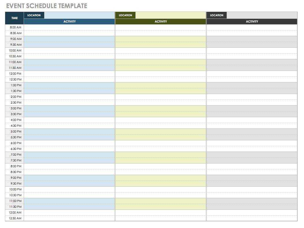21 Free Event Planning Templates | Smartsheet Throughout Event Agenda Template Word