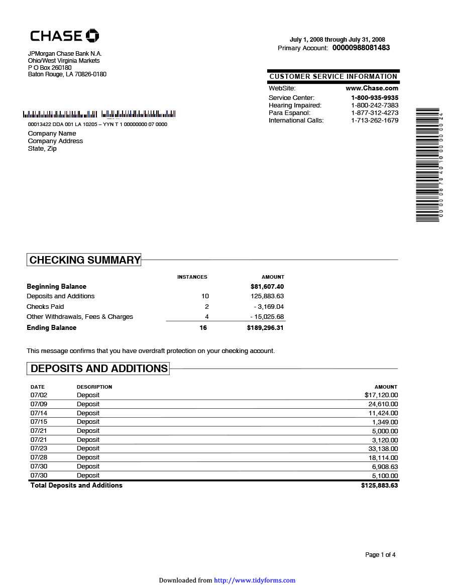 23 Editable Bank Statement Templates [Free] ᐅ Template Lab Pertaining To Blank Bank Statement Template Download