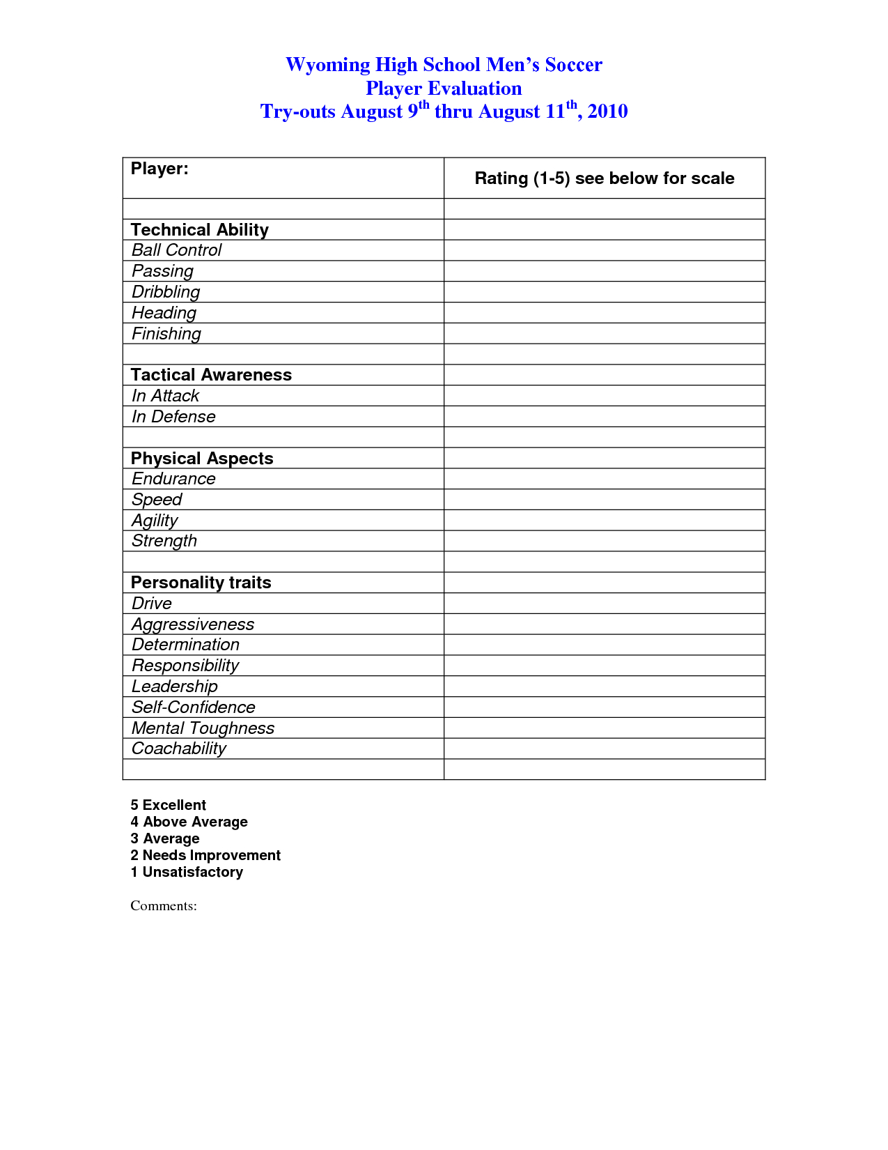 23 Images Of Evaluation Outline Template Blank | Masorler Throughout Blank Evaluation Form Template