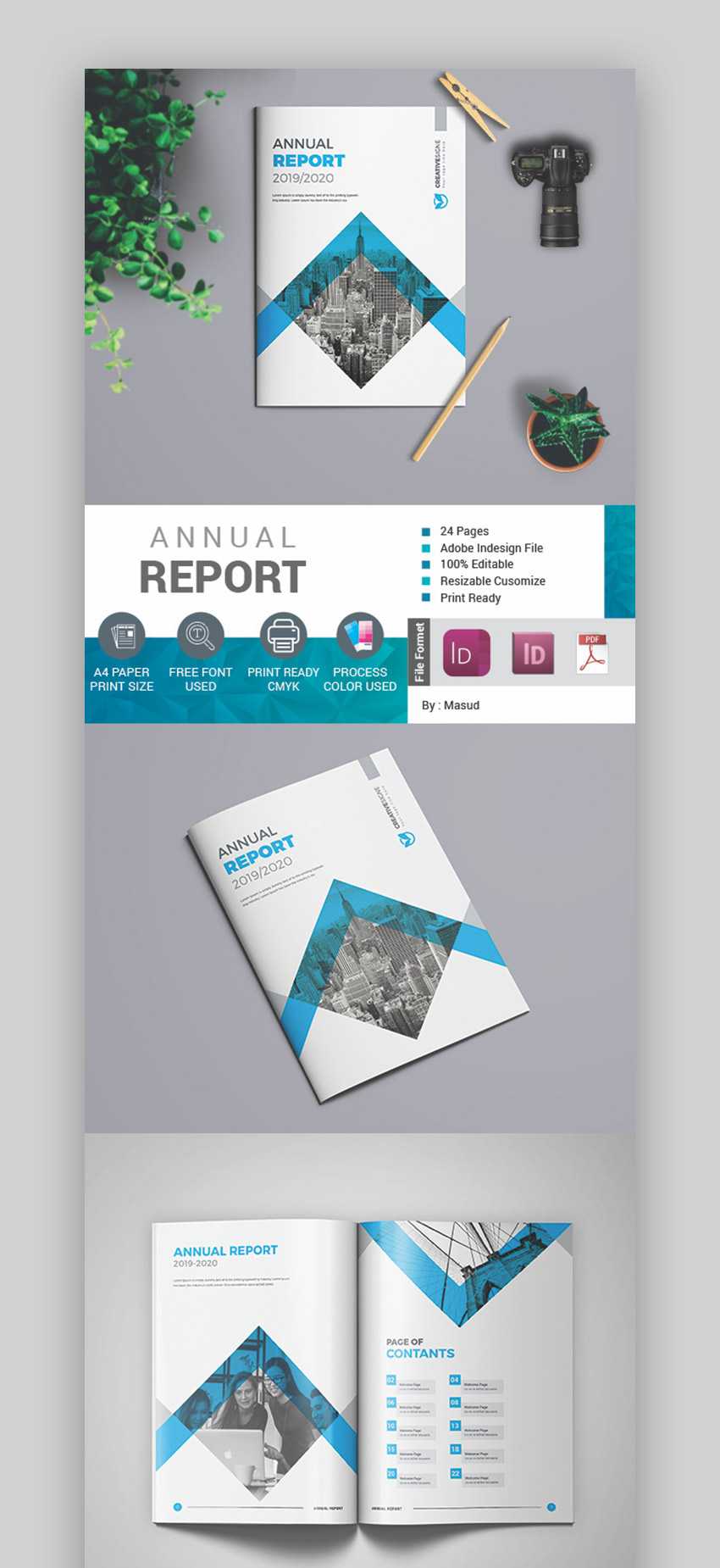 25+ Best Annual Report Templates – With Creative Indesign Inside Free Annual Report Template Indesign