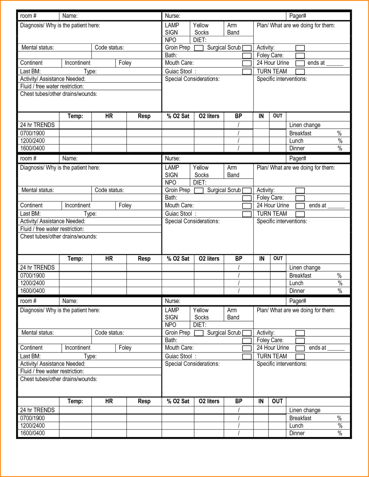 25 Images Of Nursing Admission Report Template | Gieday within Nursing ...