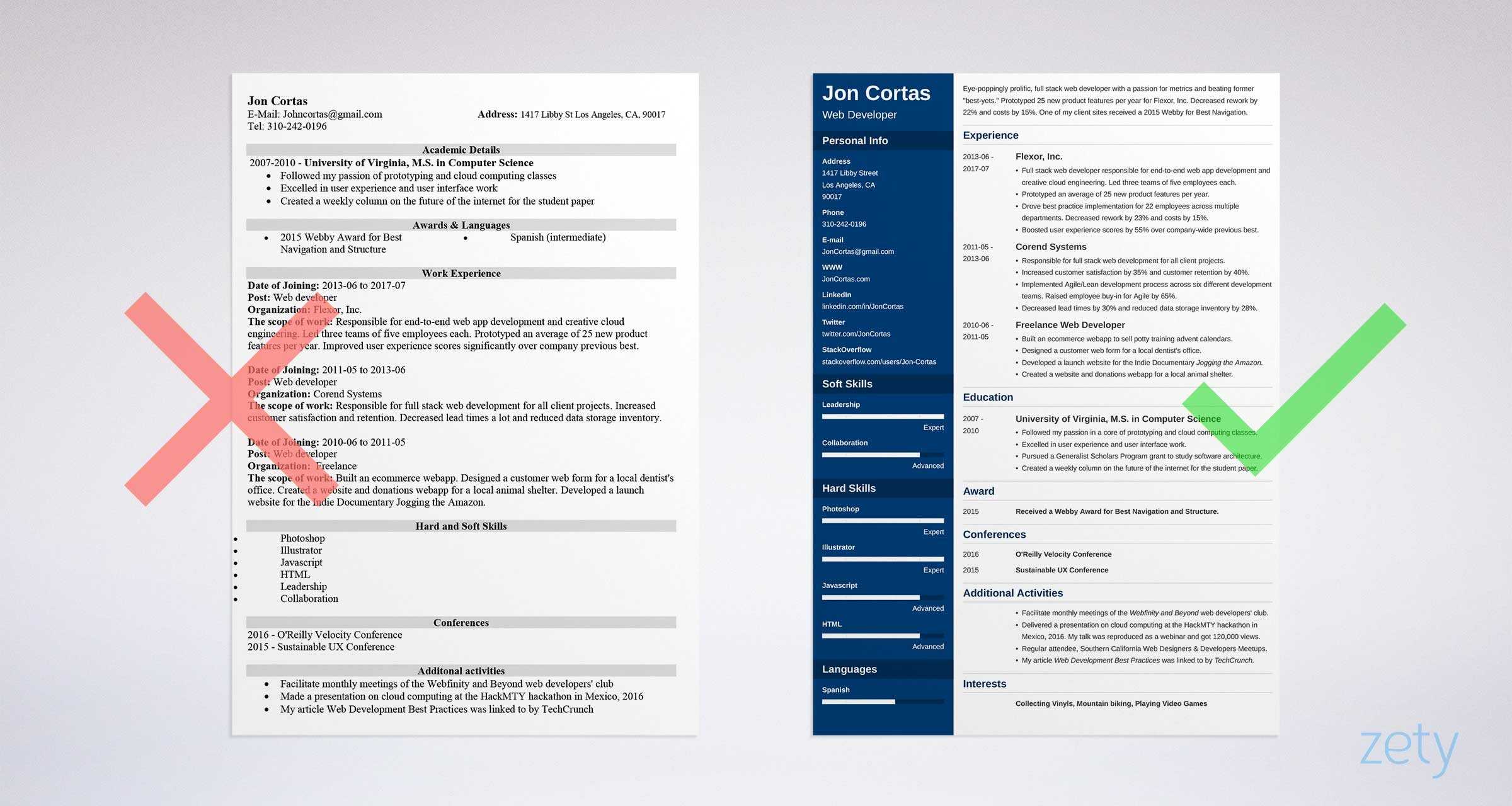 25 Resume Templates For Microsoft Word [Free Download] For How To Create A Cv Template In Word