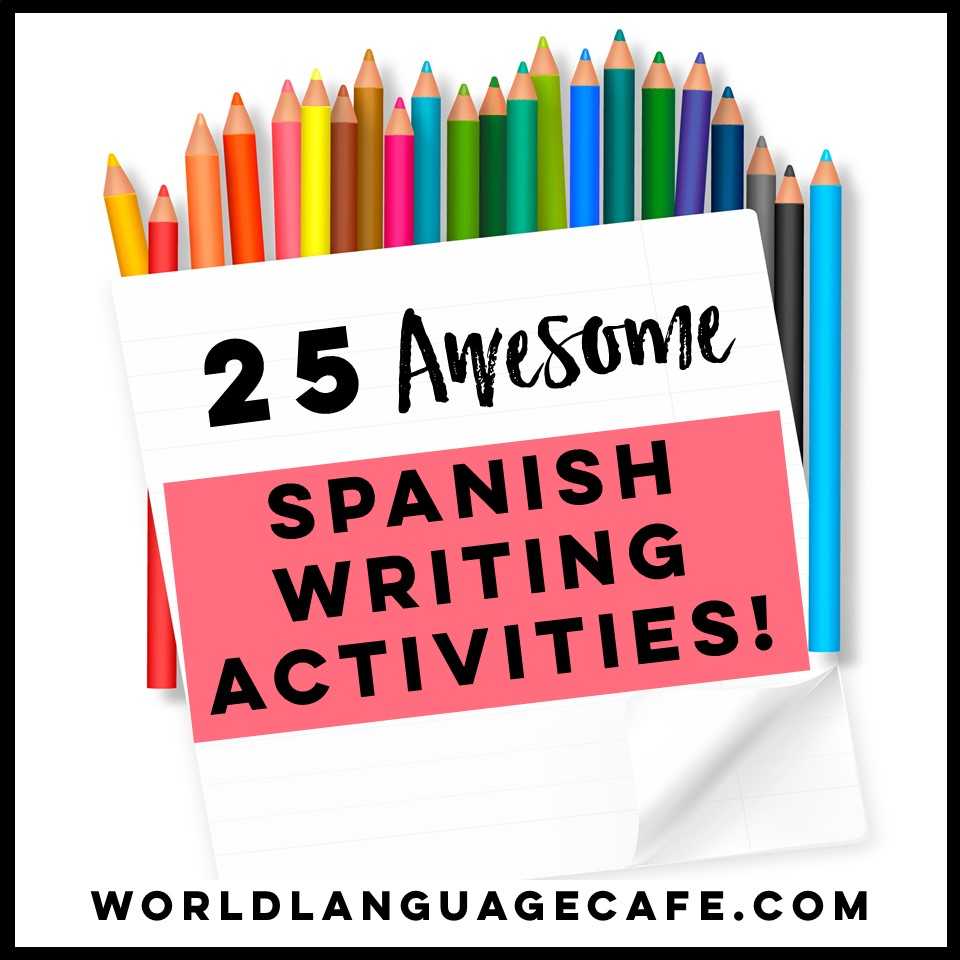 25 Spanish Writing Activities, Spanish Writing Projects For In Book Report Template In Spanish