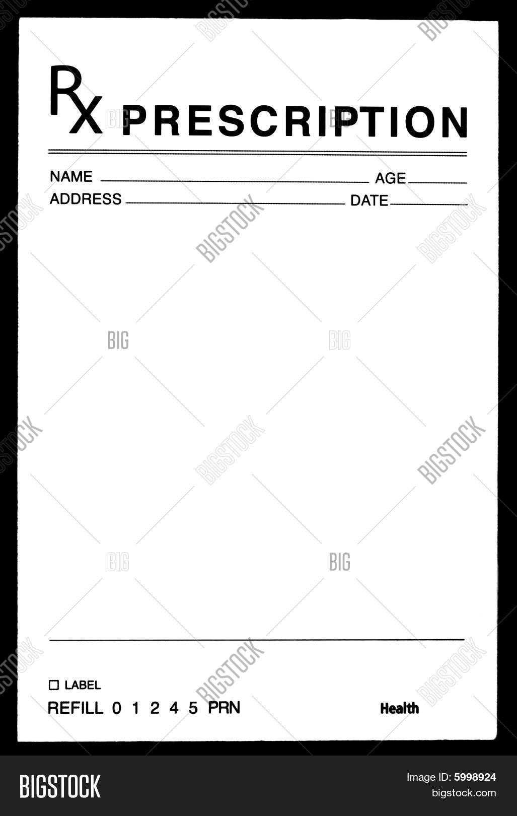 26 Images Of Blank Prescription Form Doctor Template Pertaining To Blank Prescription Form Template