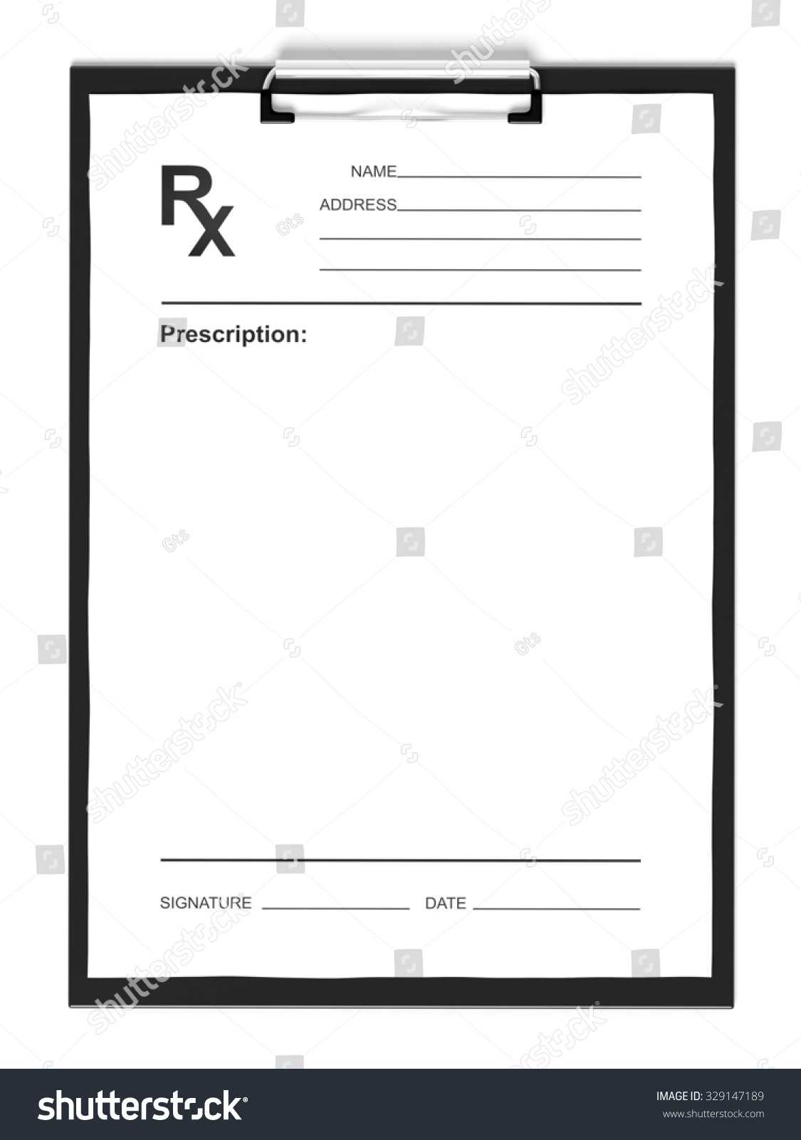26 Images Of Blank Prescription Form Doctor Template With Regard To Blank Prescription Pad Template