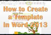 28 Images Of Creating A New Template In Word 2013 | Splinket intended for Creating Word Templates 2013