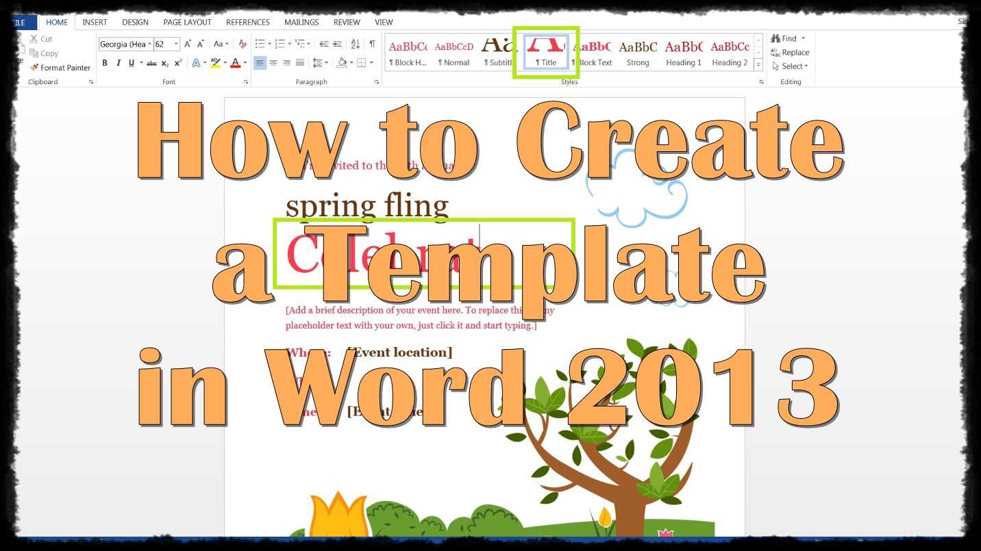 28 Images Of Creating A New Template In Word 2013 | Splinket Intended For Creating Word Templates 2013