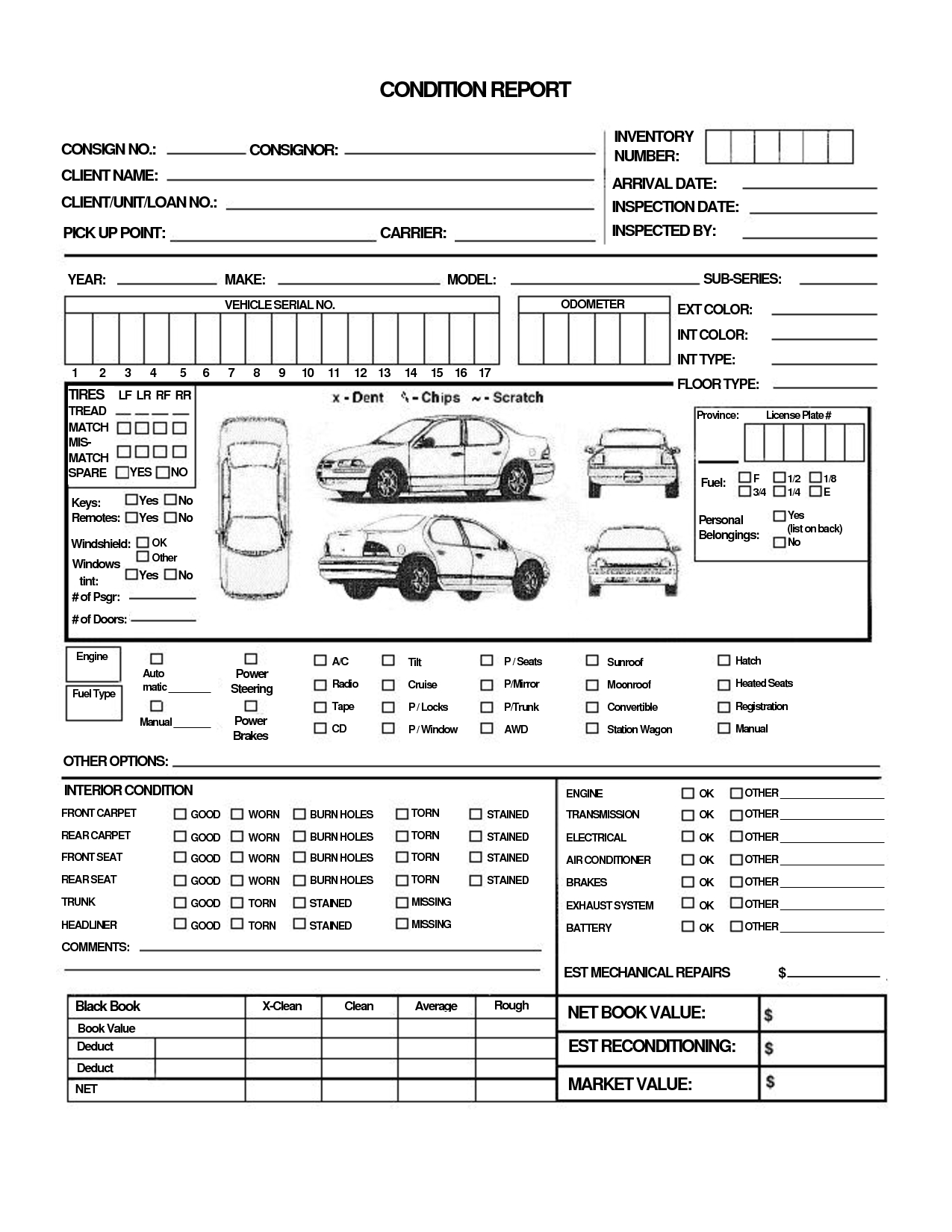 28+ [ Vehicle Condition Report Form Template ] | Vehicle Regarding Truck Condition Report Template