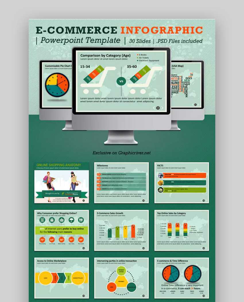 30 Best Infographic Powerpoint Presentation Templates—With Regarding Sales Report Template Powerpoint