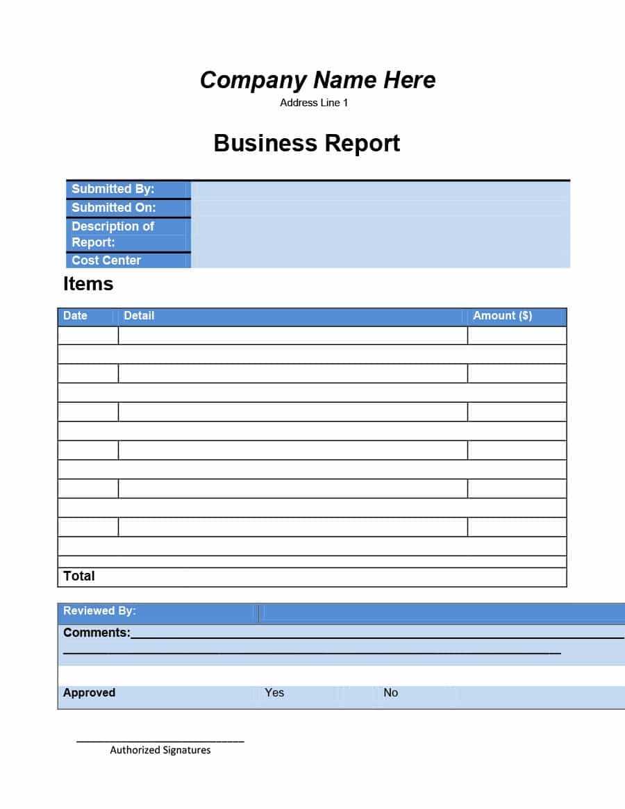 30+ Business Report Templates & Format Examples ᐅ Template Lab In Business Review Report Template