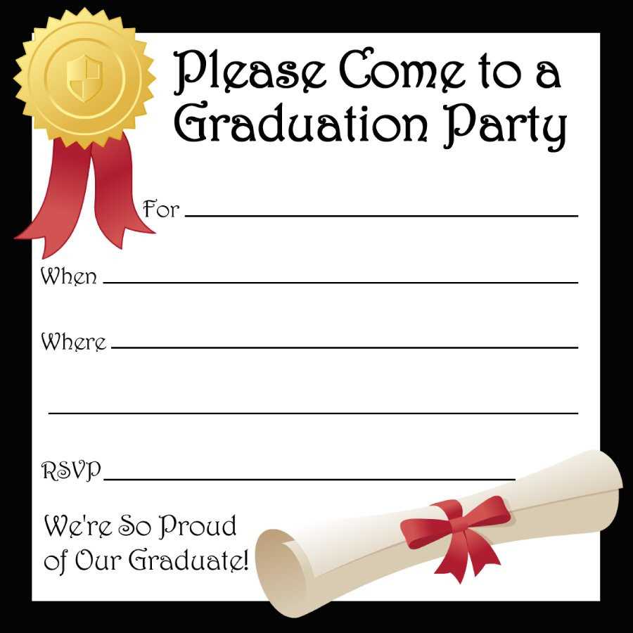 30 Free Graduation Invitations Template | Andaluzseattle Pertaining To Free Graduation Invitation Templates For Word