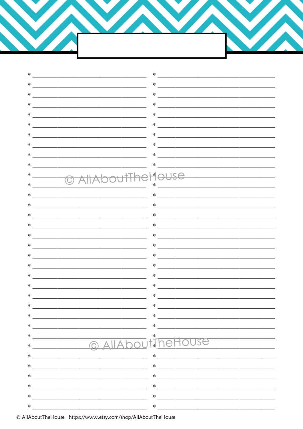 30 Free Printable Checklist Template | Andaluzseattle Intended For Blank Checklist Template Pdf