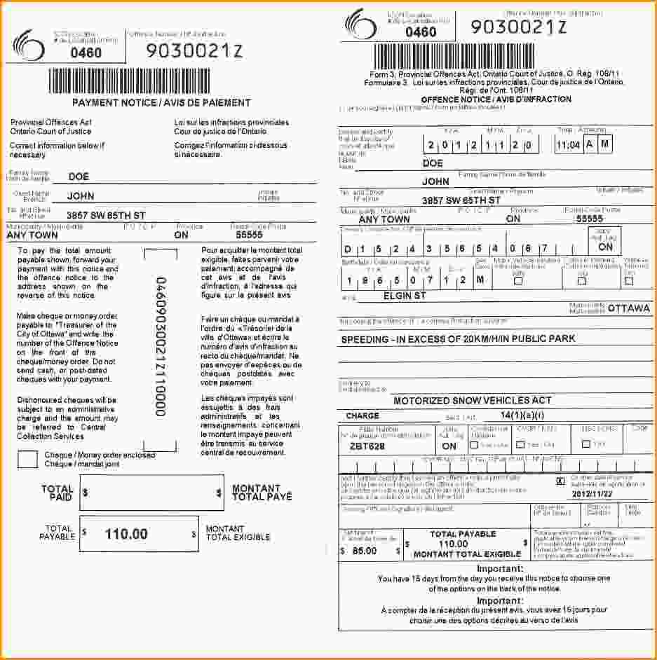 30 Images Of Parking Ticket Template Free | Fodderchopper With Regard To Blank Parking Ticket Template
