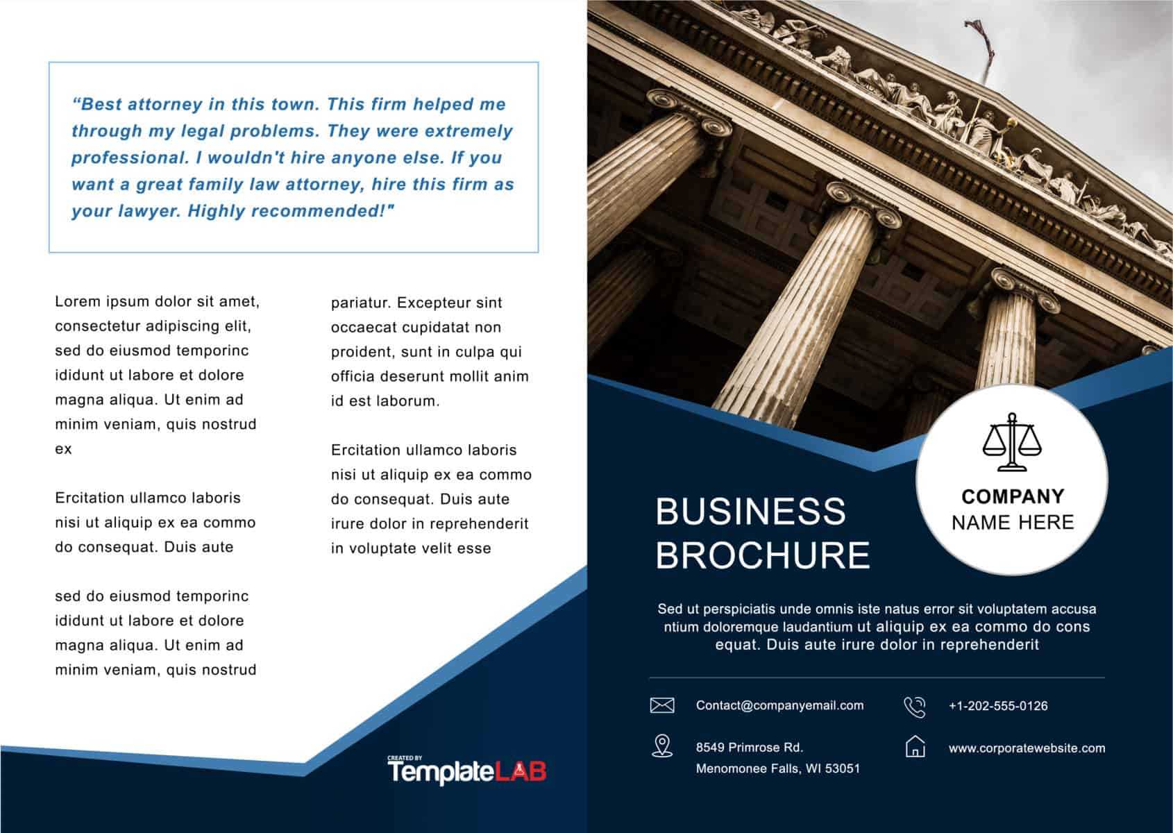 33 Free Brochure Templates (Word + Pdf) ᐅ Template Lab For Free Brochure Templates For Word 2010