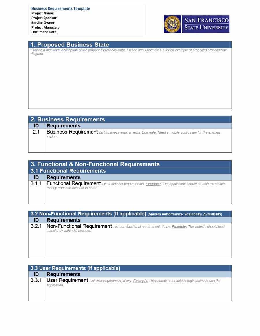 40+ Simple Business Requirements Document Templates ᐅ Throughout Report Requirements Template