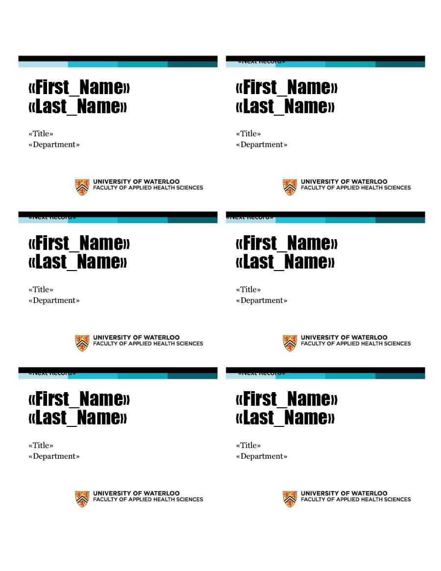 47 Free Name Tag + Badge Templates ᐅ Template Lab For Visitor Badge Template Word
