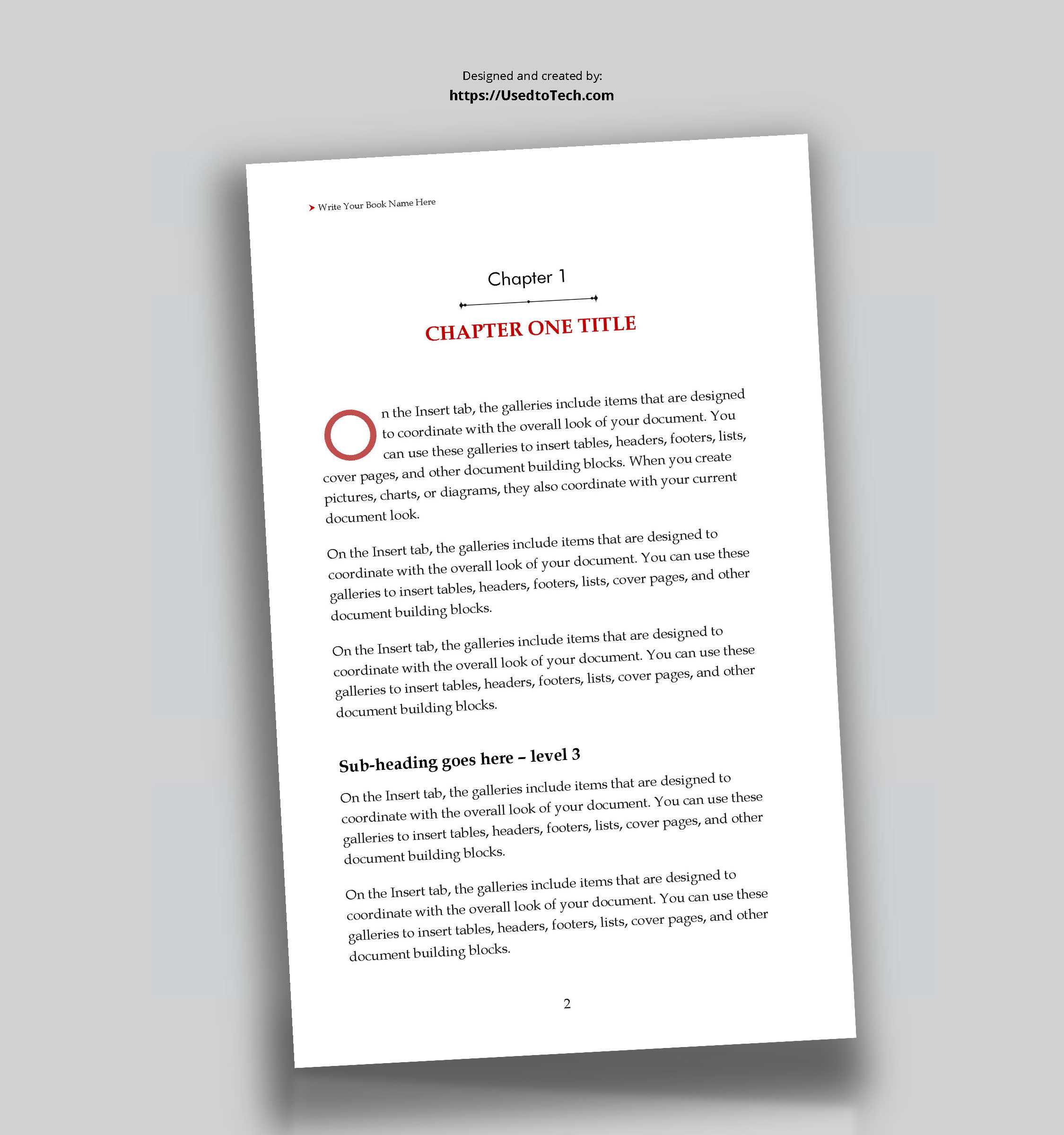 5 X 8 Editable Book Template In Word – Used To Tech Throughout How To Create A Book Template In Word