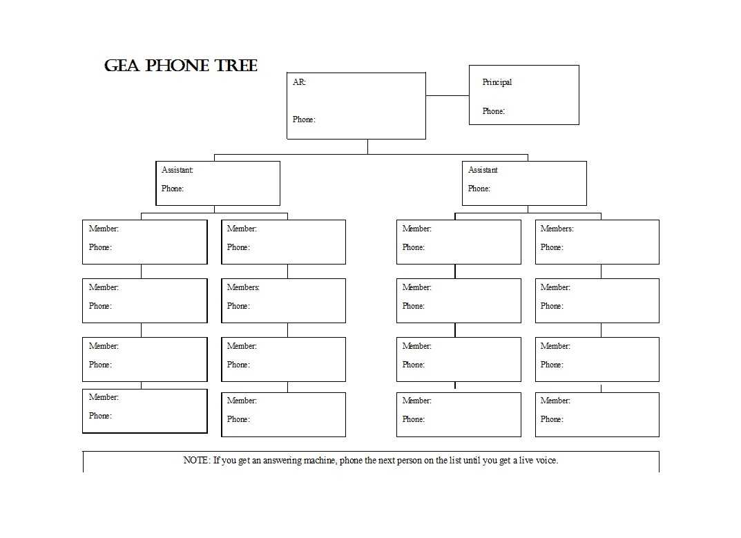 50 Free Phone Tree Templates (Ms Word & Excel) ᐅ Template Lab For Calling Tree Template Word