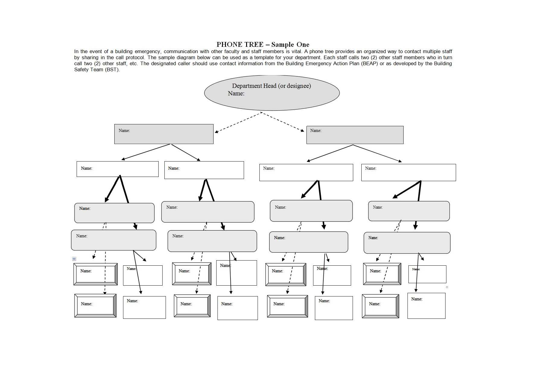 50 Free Phone Tree Templates (Ms Word & Excel) ᐅ Template Lab Regarding Calling Tree Template Word