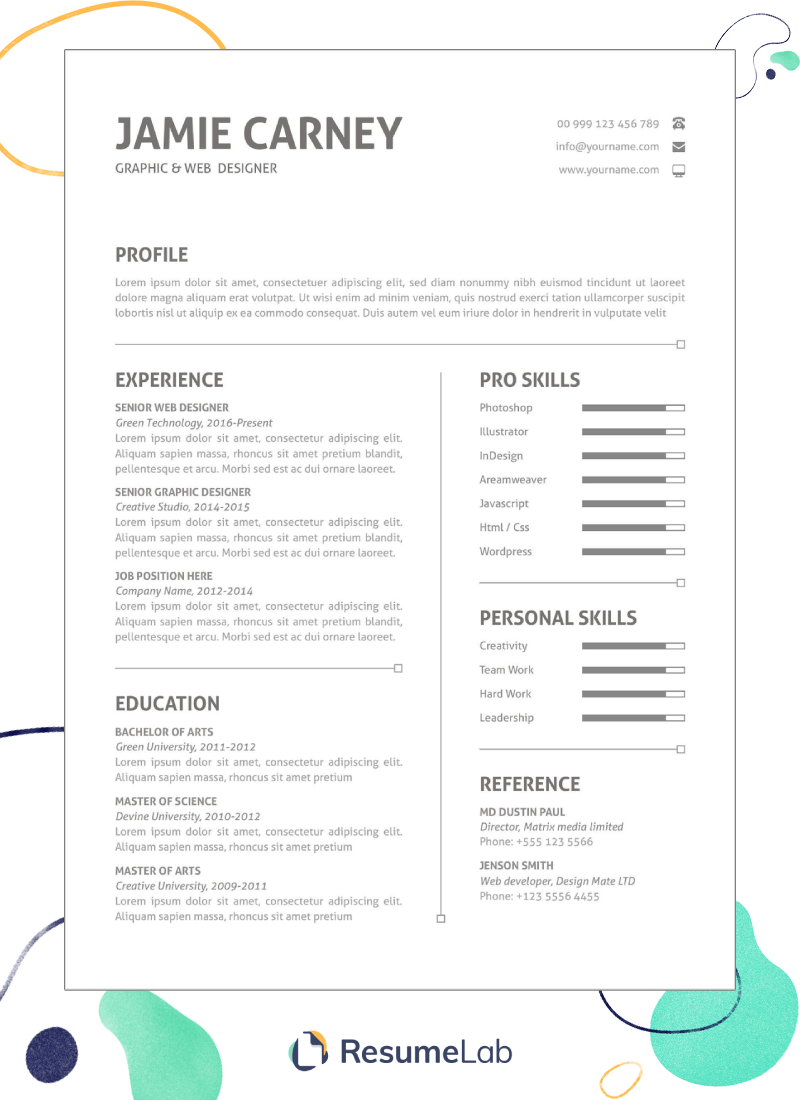 50+ Free Resume Templates For Microsoft Word To Download Intended For Free Downloadable Resume Templates For Word
