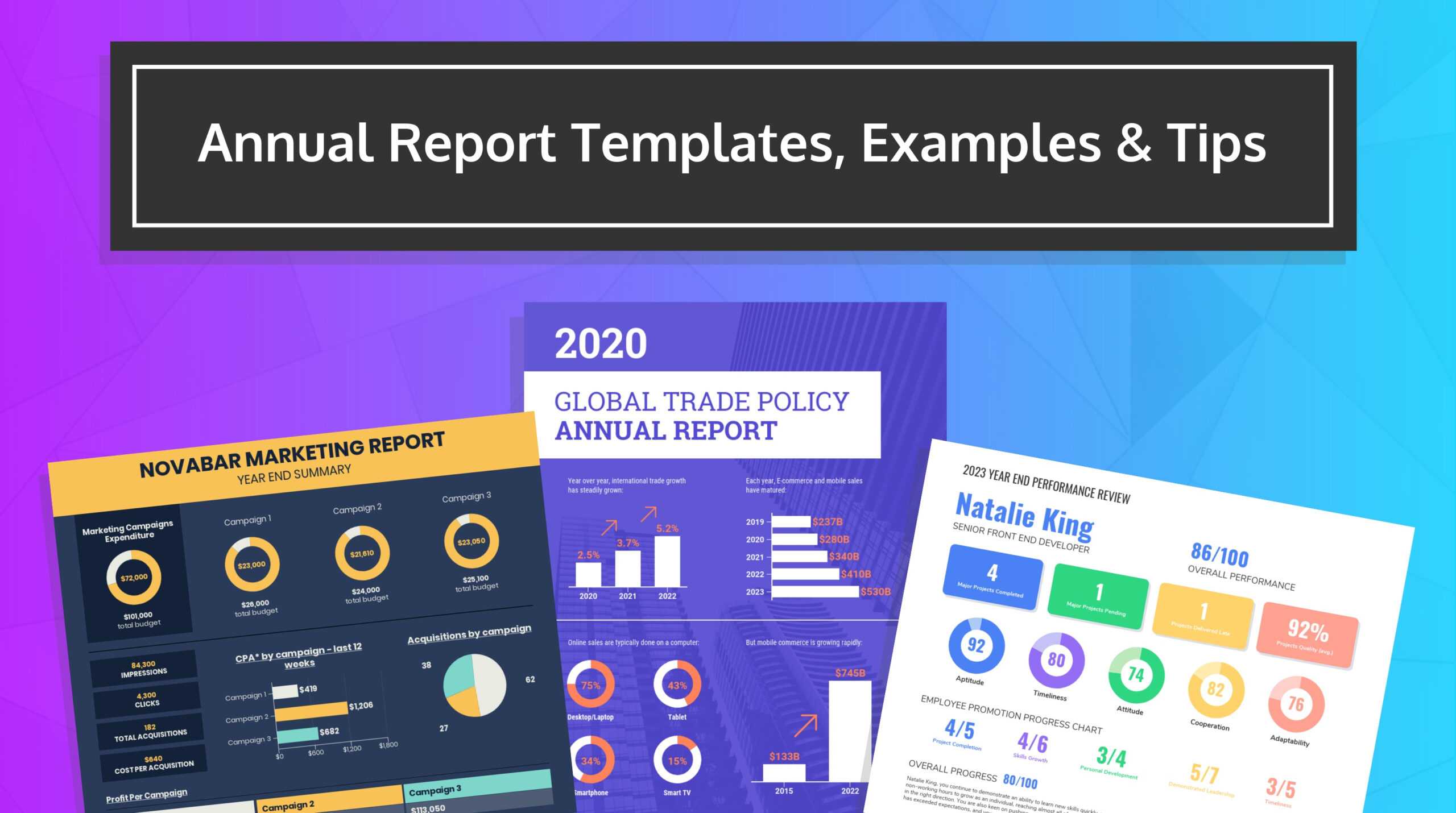 55+ Customizable Annual Report Design Templates, Examples & Tips Intended For Annual Budget Report Template