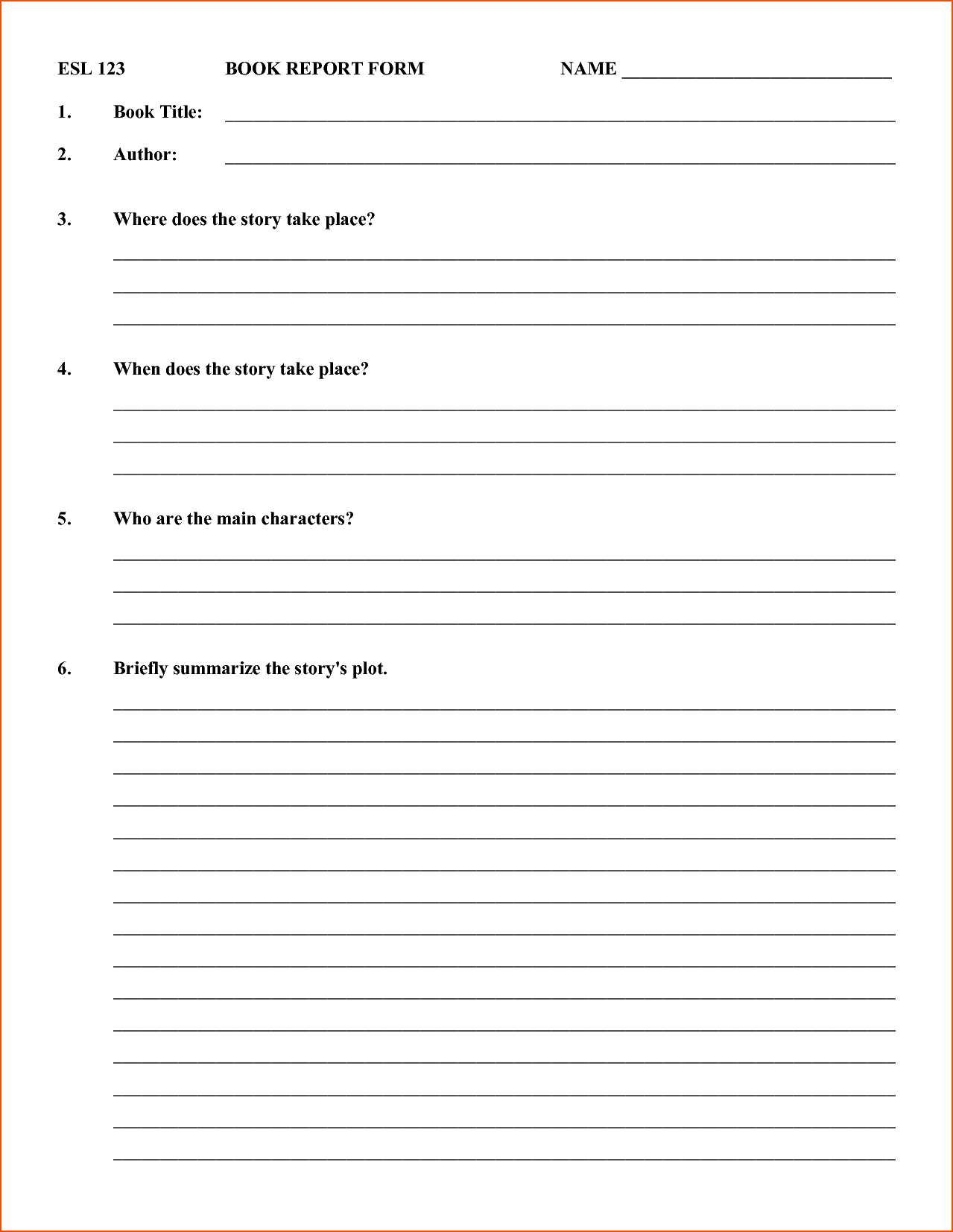 7+ Book Report Templates – Bookletemplate In Story Report Template