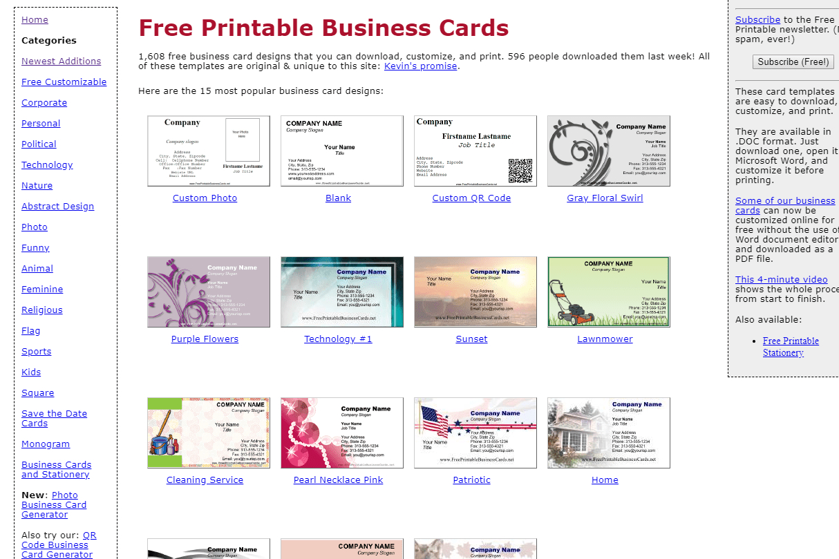 8 Best Places To Find Free Business Card Templates In Free Business Cards Templates For Word