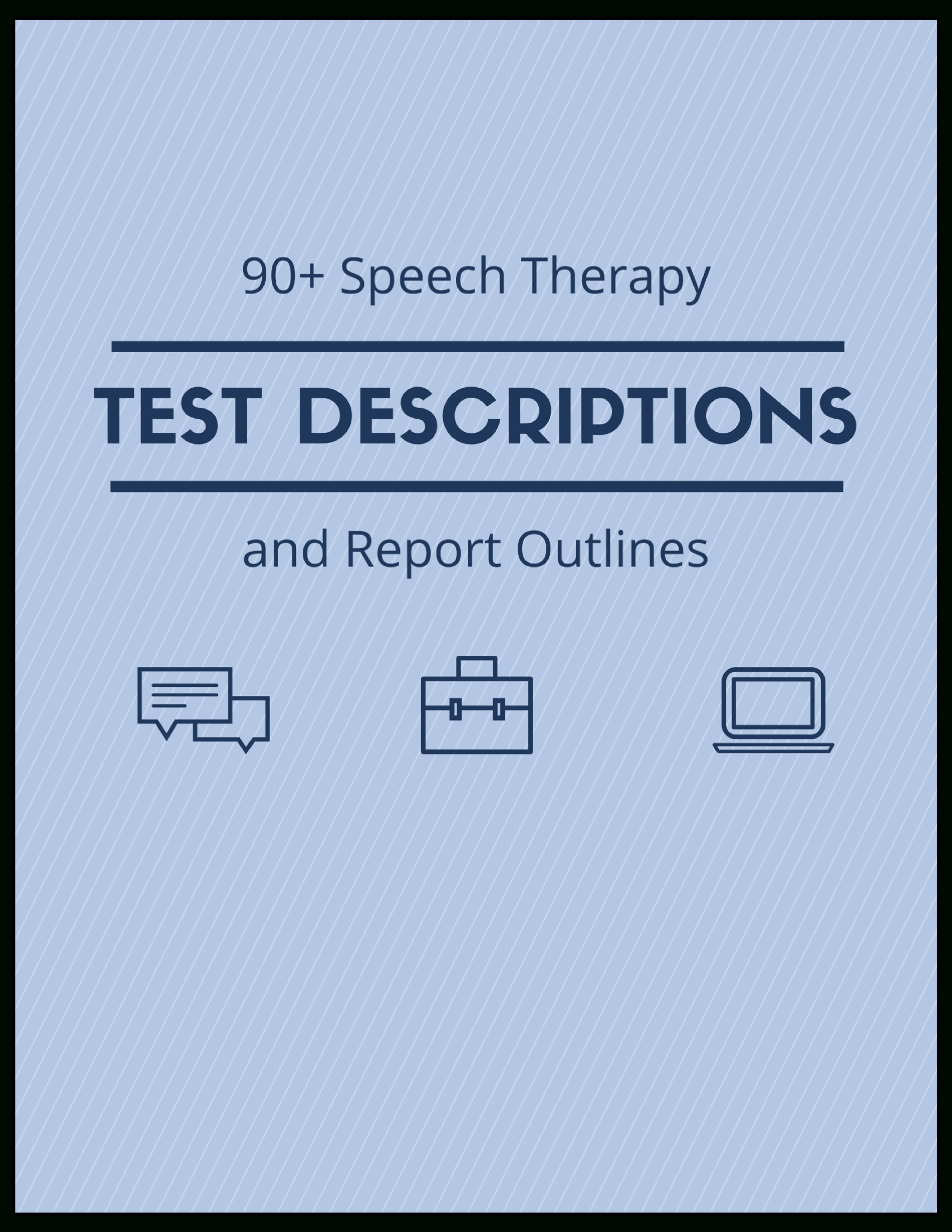 90+ Speech Therapy Test Descriptions At Your Fingertips Within Speech And Language Report Template