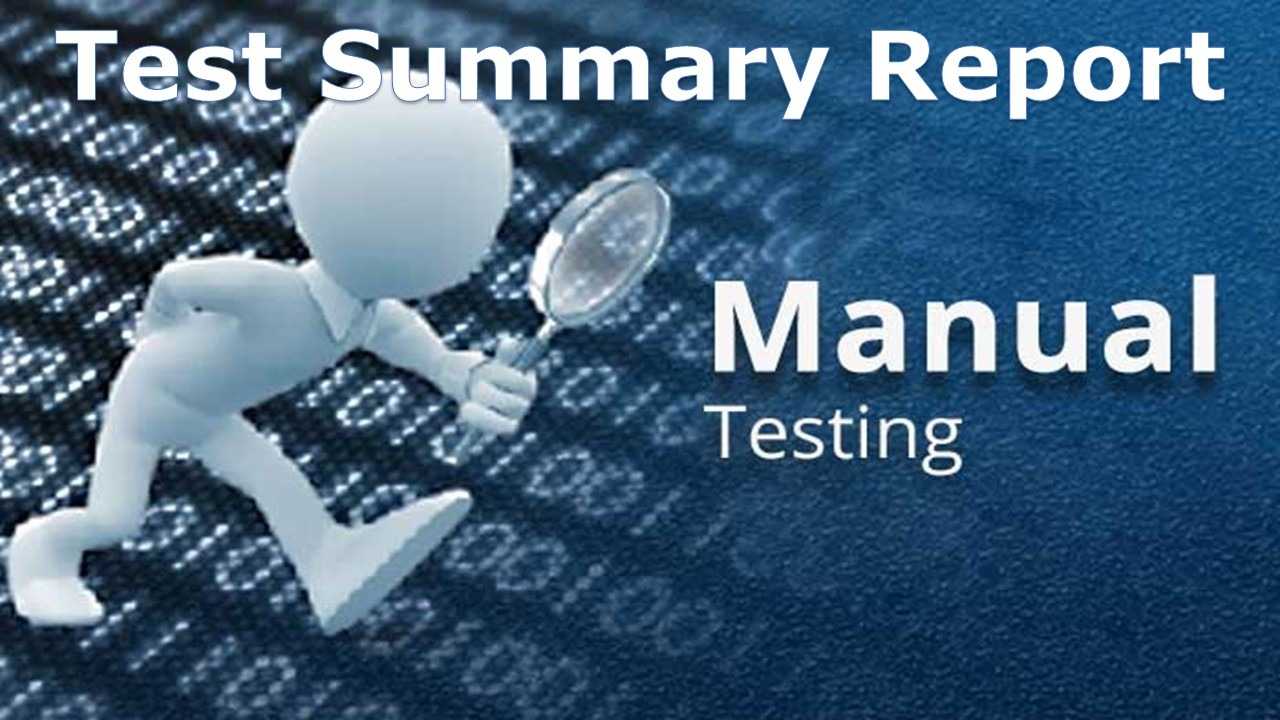 A Sample Test Summary Report - Software Testing Within Test Closure Report Template