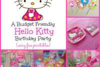 A Super Sweet Hello Kitty Birthday Party Using Free Printables for Hello Kitty Birthday Banner Template Free