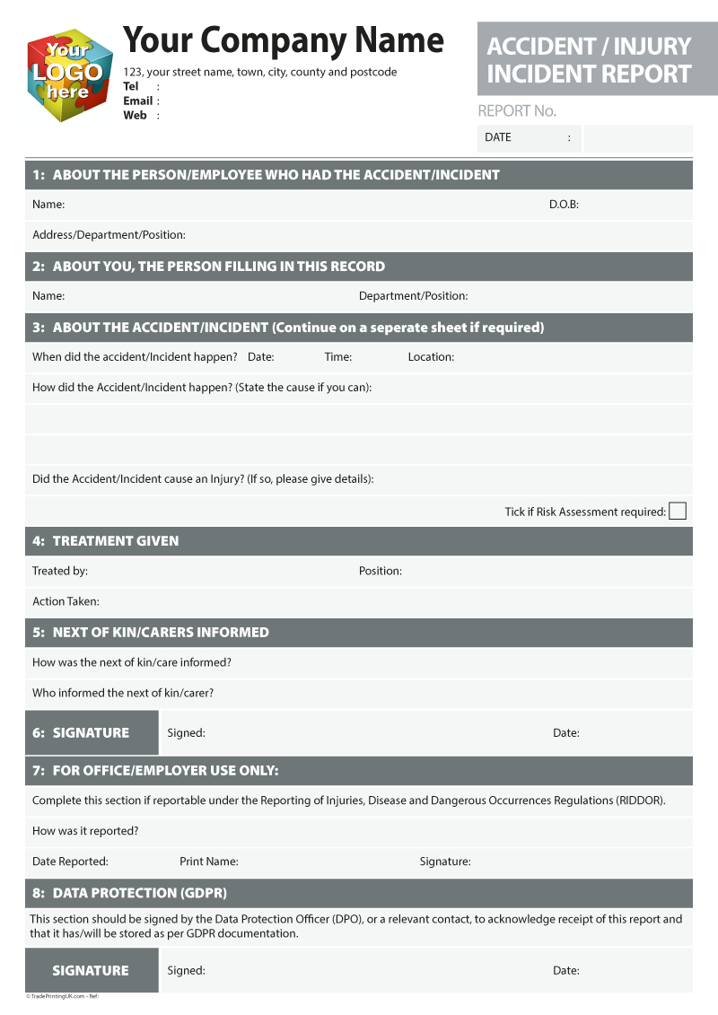Accident, Injury, Incident Report Log Templates For Regarding Incident Report Log Template
